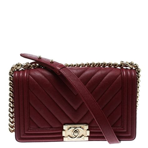 chanel boy bag chevron burgundy|Chanel le boy bag yupoo.